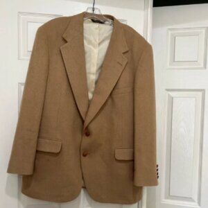 100% Real Camel hair coat/‎ blazer in beige color. Sz XL